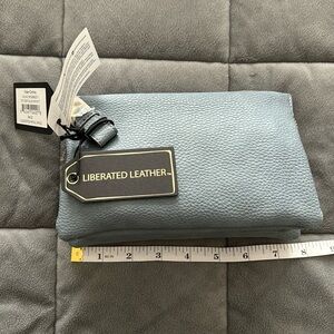 Brand New! Foley + Corinna Crossbody. Vegan Leather Blue